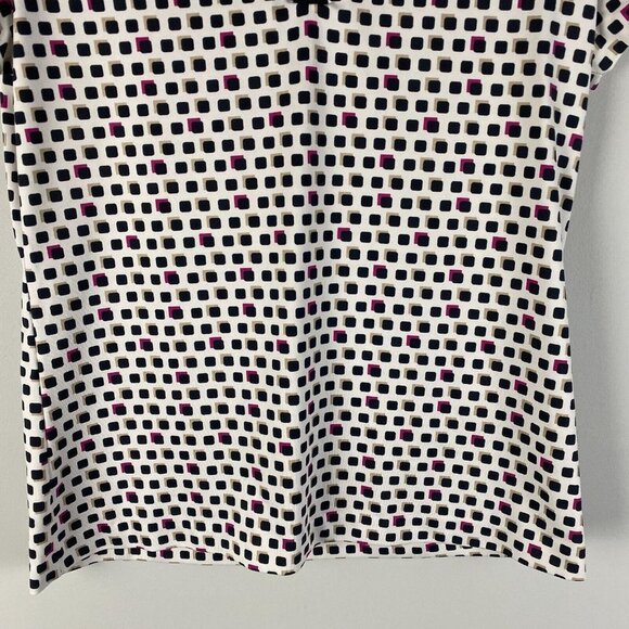 Tail Polo Shirt Womens Small Golf Tennis Snap Closure Short Sleeve Stretch Top - Picture 3 of 9